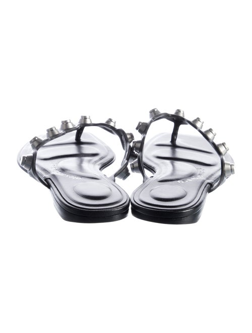 Alexander Wang Leather Studded Accents Slides