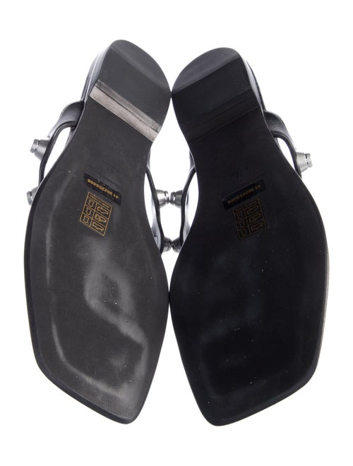 Alexander Wang Leather Studded Accents Slides
