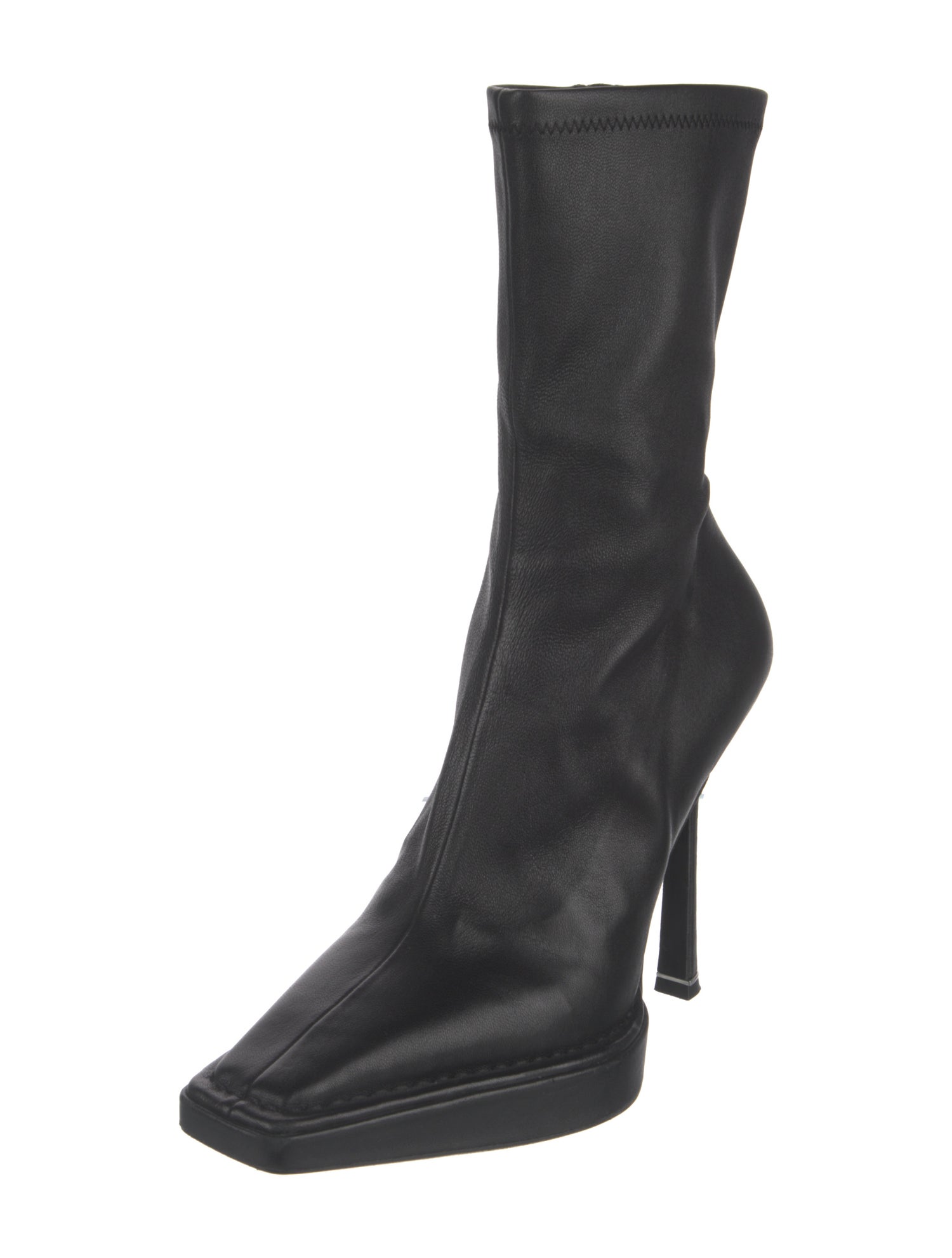 Alexander Wang Leather Sock Boots