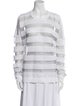 Alexander Wang Striped Crew Neck Tunic