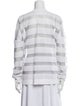 Alexander Wang Striped Crew Neck Tunic