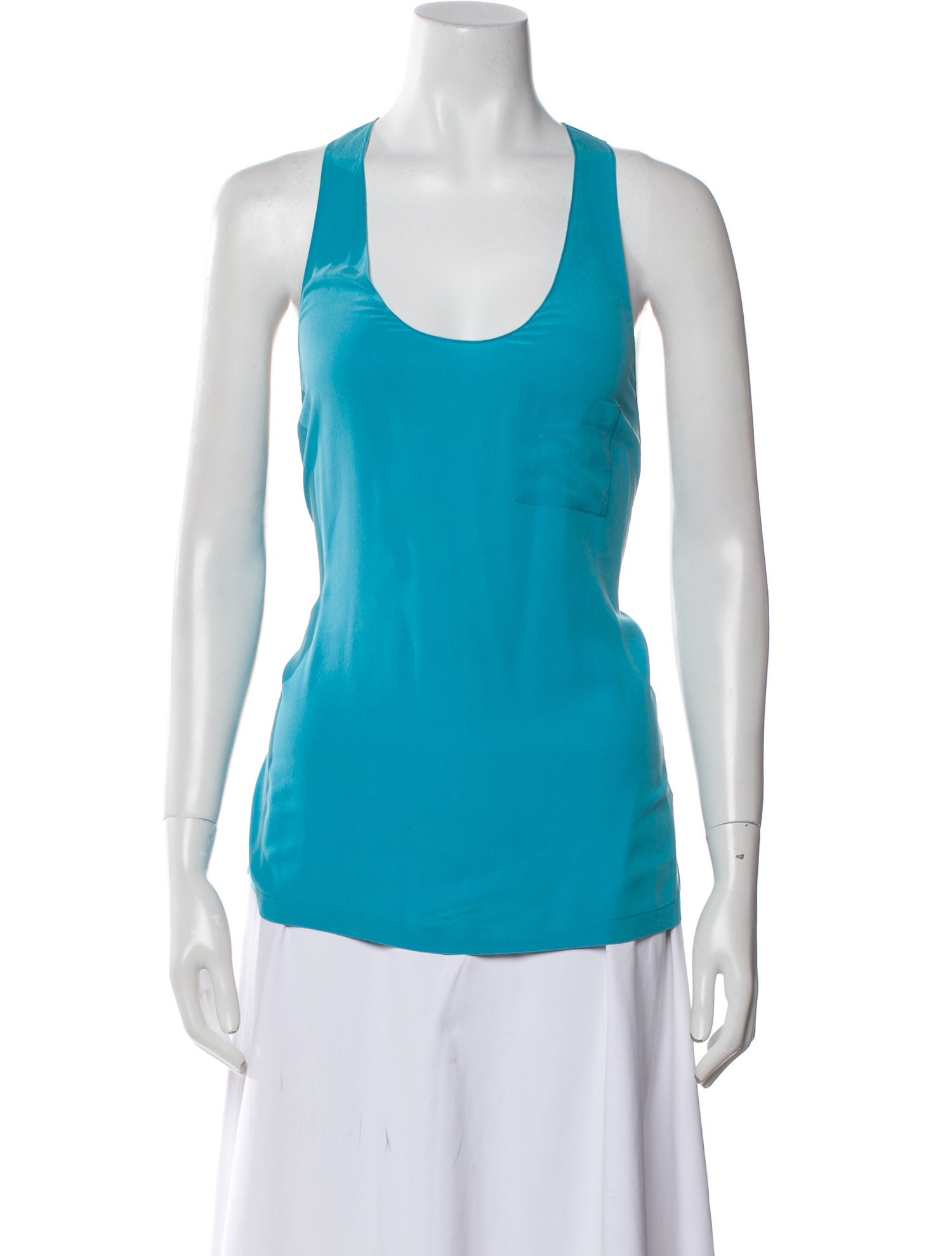 Alexander Wang Silk Scoop Neck Top