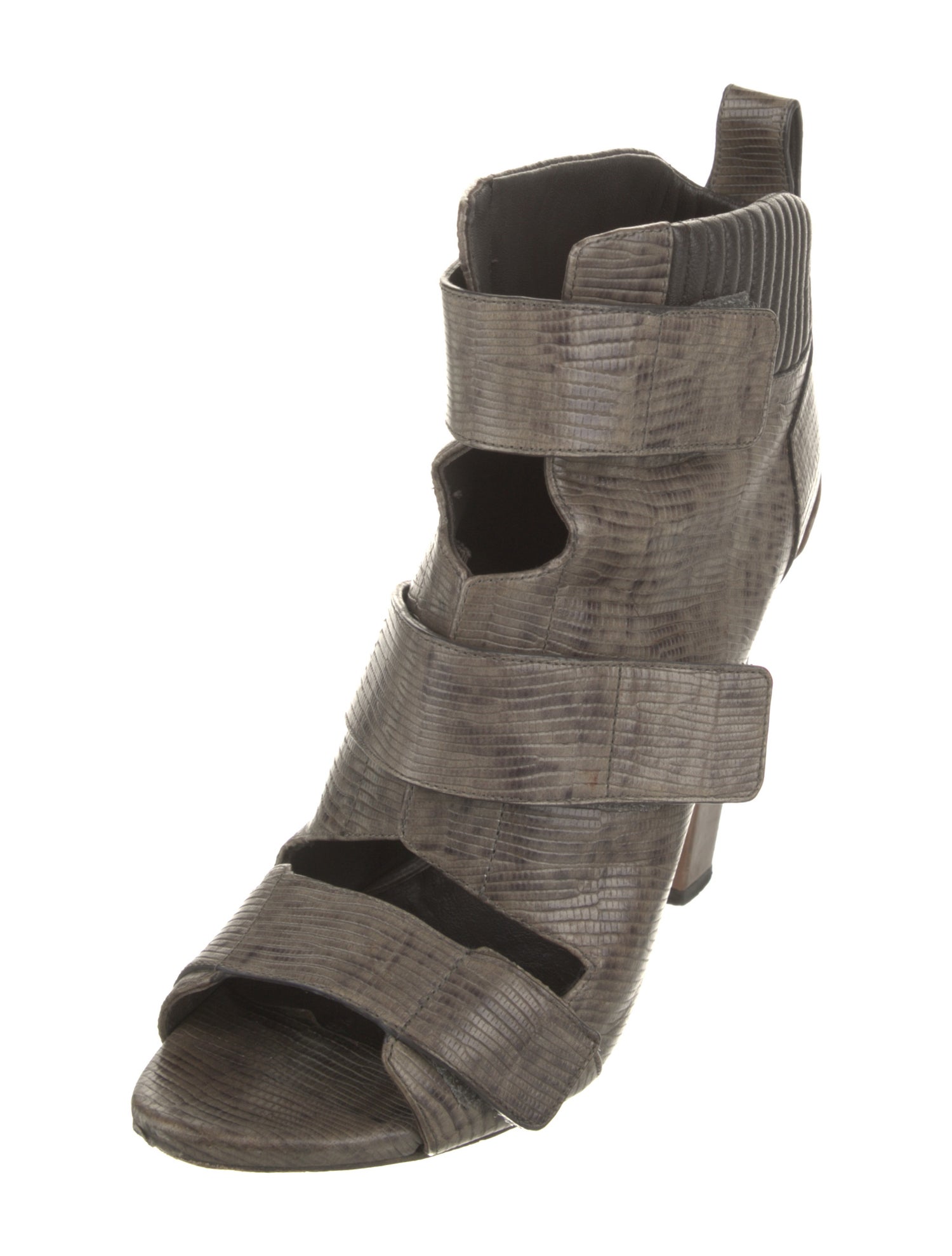 Alexander Wang Leather Animal Print Pumps