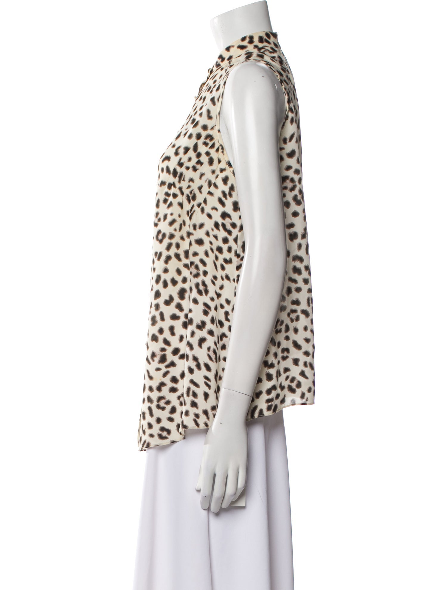 Alexander Wang Silk Animal Print Blouse
