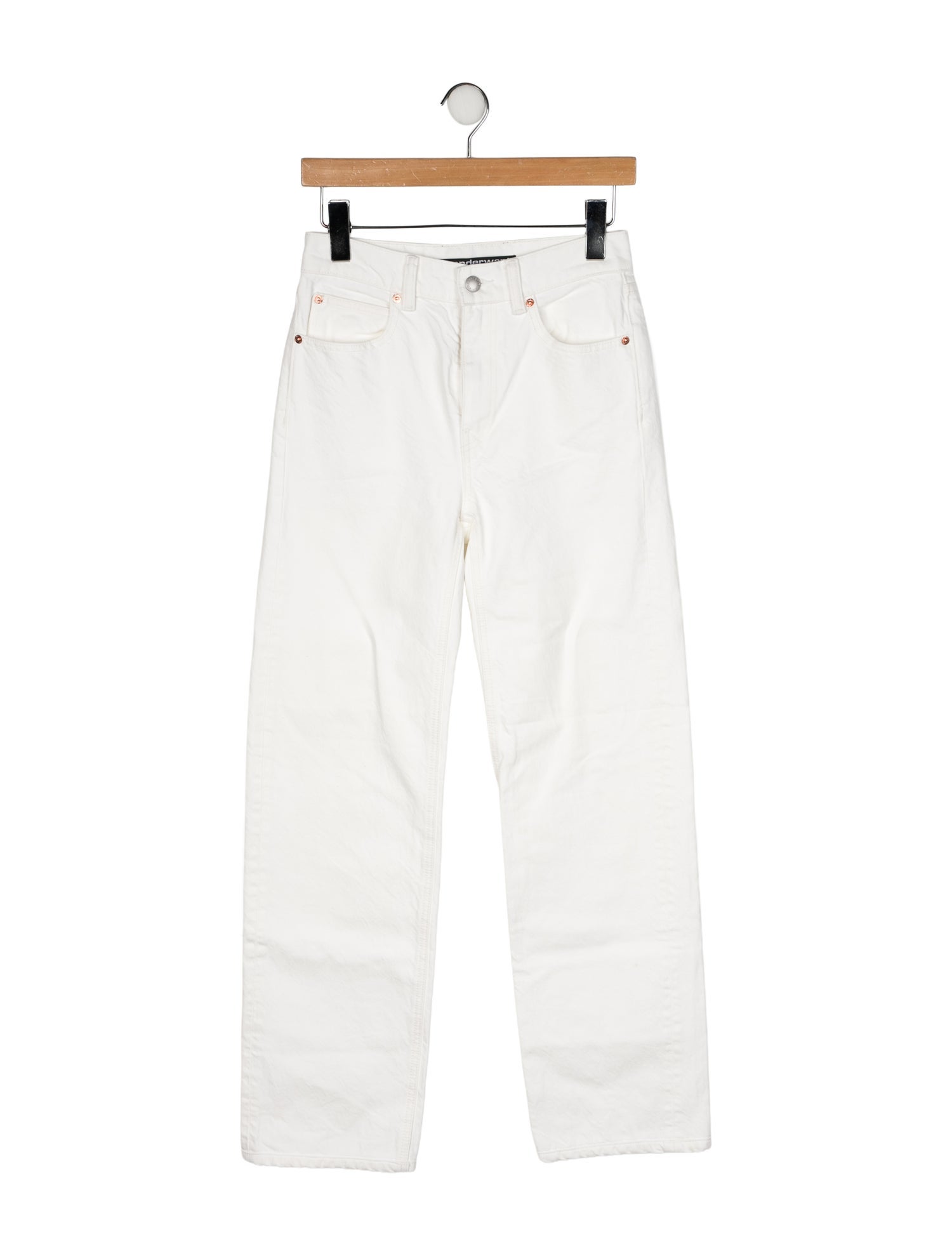 Alexander Wang Mid-Rise Straight Leg Jeans