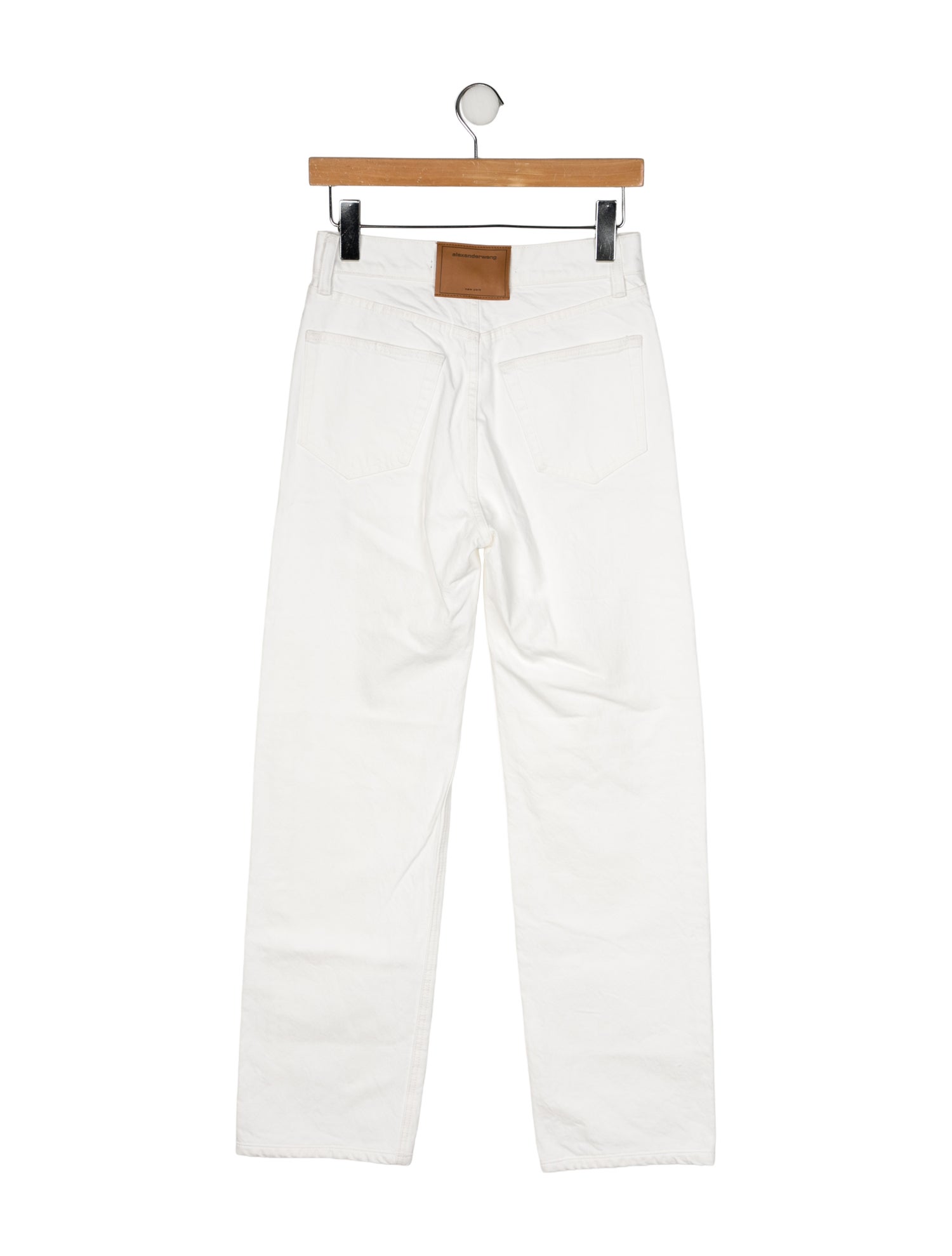Alexander Wang Mid-Rise Straight Leg Jeans