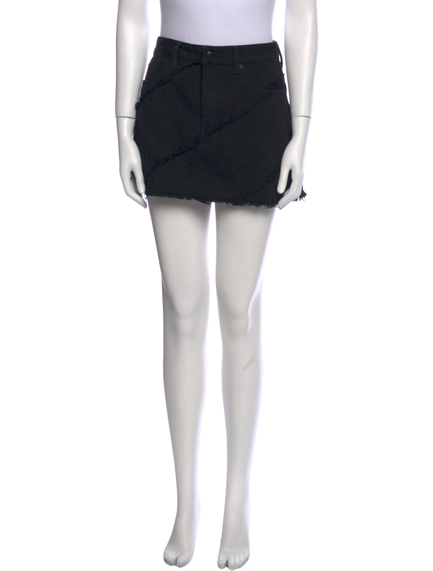 Alexander Wang Raw-Edge Trim Mini Skirt