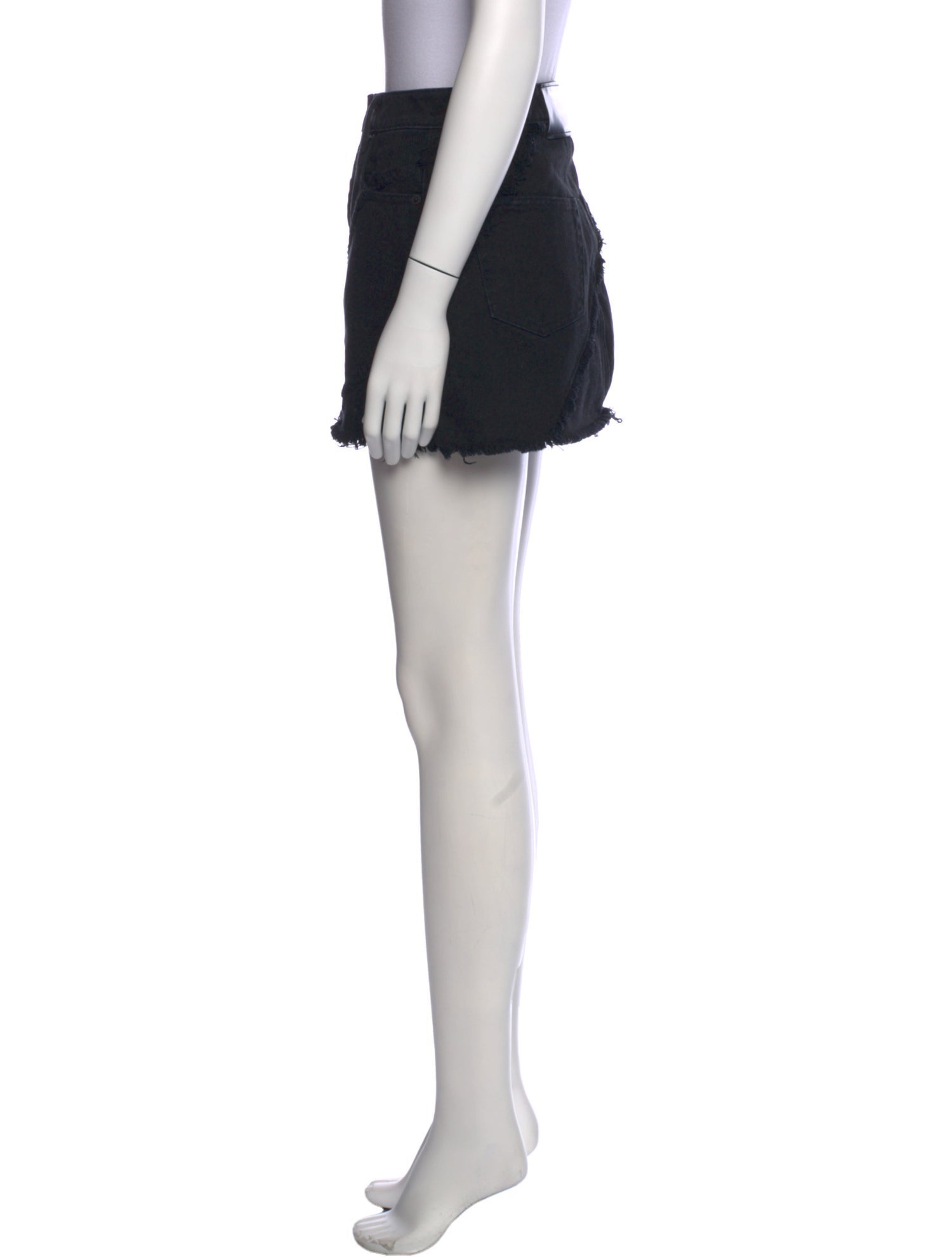 Alexander Wang Raw-Edge Trim Mini Skirt