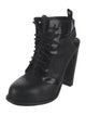 Alexander Wang Leather Cutout Accent Lace-Up Boots