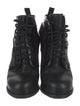 Alexander Wang Leather Cutout Accent Lace-Up Boots