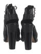 Alexander Wang Leather Cutout Accent Lace-Up Boots