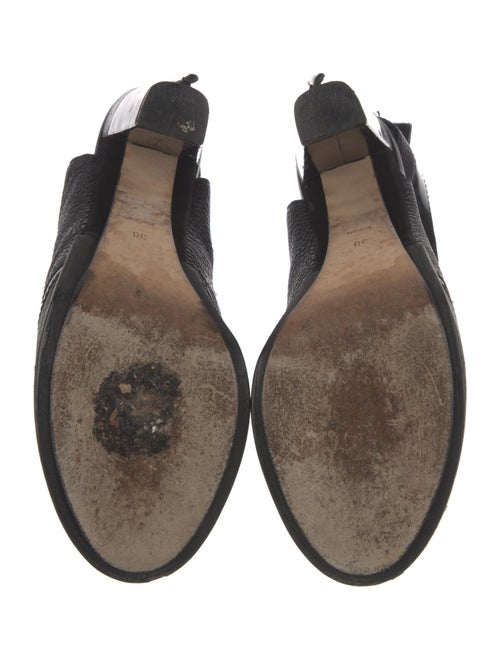 Alexander Wang Leather Cutout Accent Lace-Up Boots