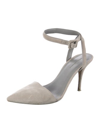 Alexander Wang Suede D'Orsay Pumps