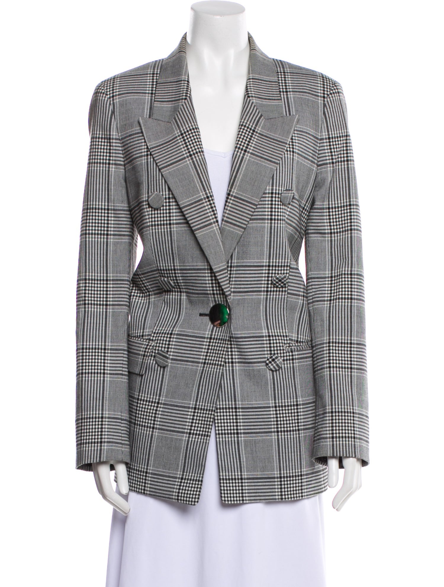 Alexander Wang Plaid Print Blazer
