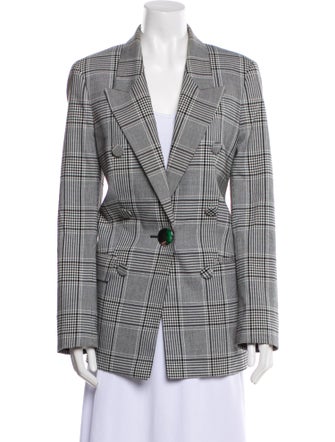 Alexander Wang Plaid Print Blazer