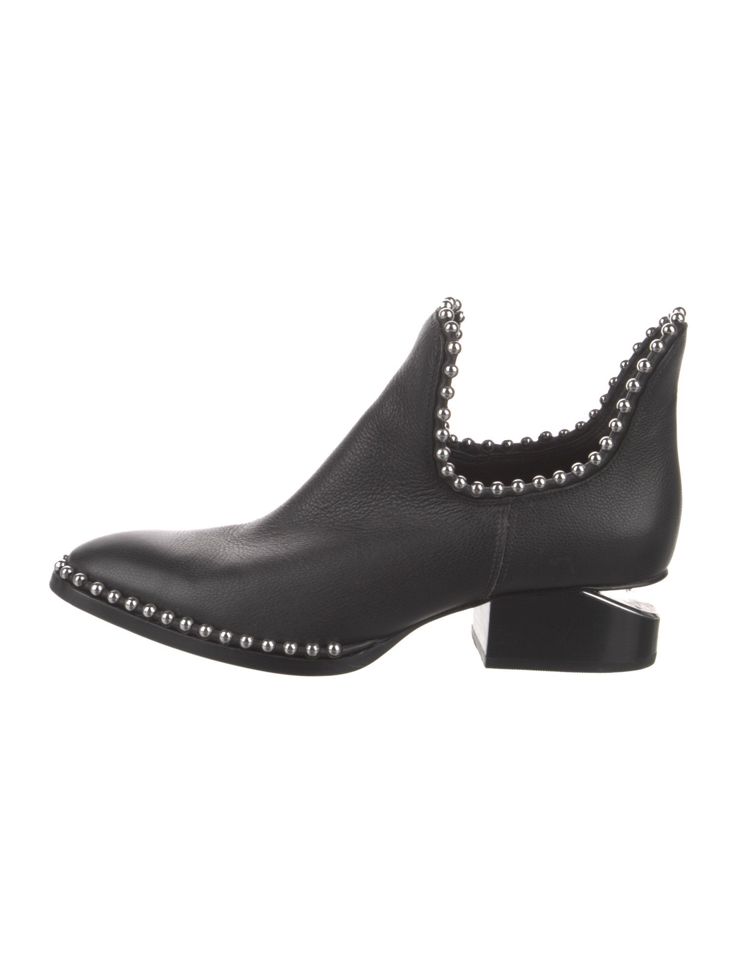 Alexander Wang Leather Studded Accents Boots