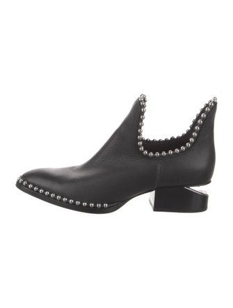 Alexander Wang Leather Studded Accents Boots
