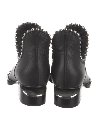 Alexander Wang Leather Studded Accents Boots