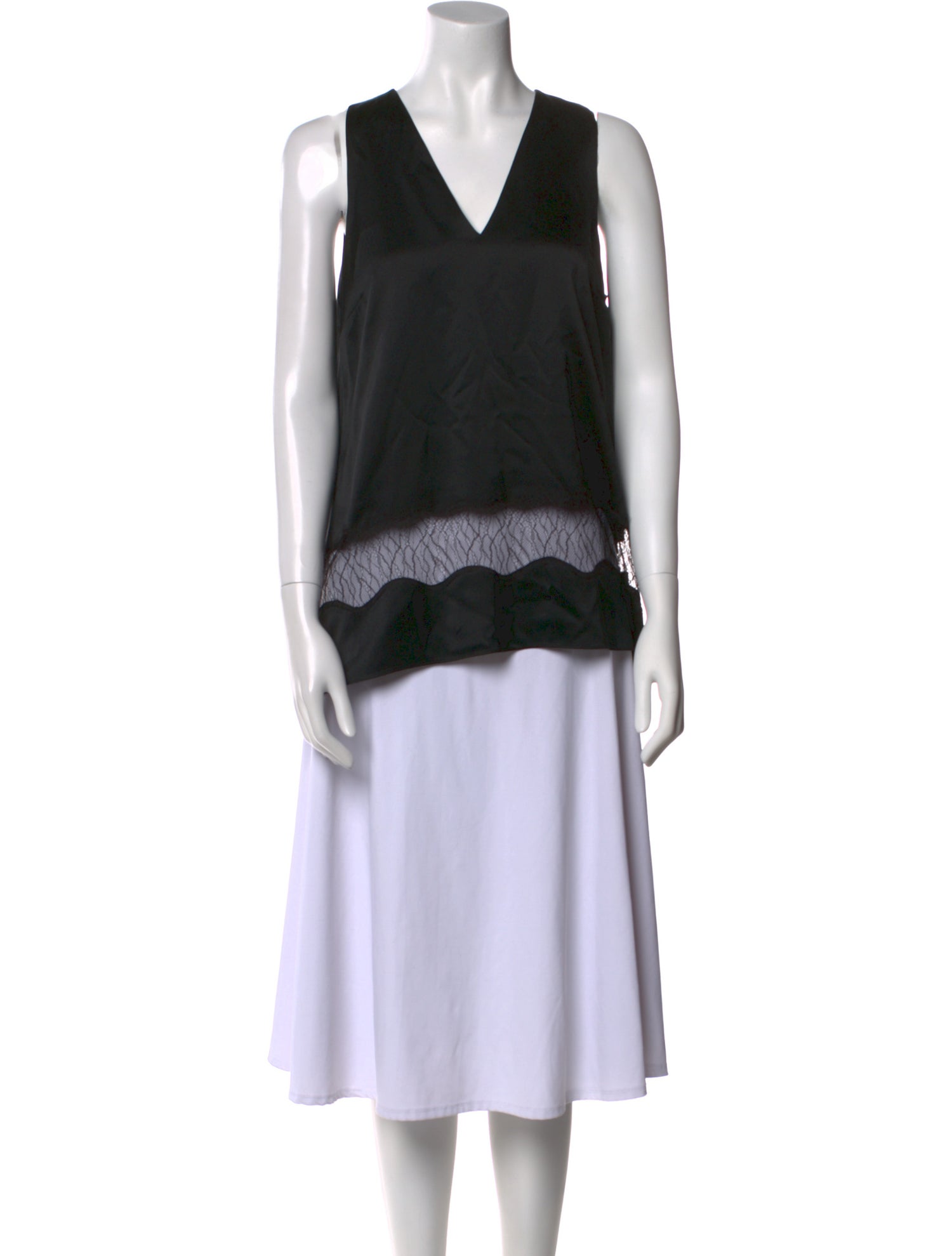 Alexander Wang Silk V-Neck Tunic