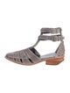 Alexander Wang Suede Cutout Accent Gladiator Sandals