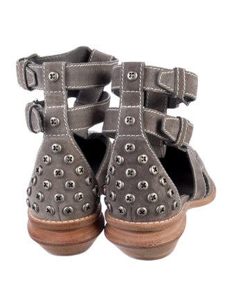 Alexander Wang Suede Cutout Accent Gladiator Sandals