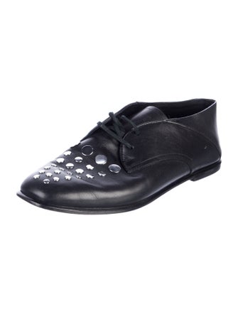 Alexander Wang Leather Studded Accents Oxfords
