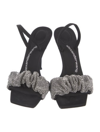 Alexander Wang Crystal Embellishments Slingback Sandals