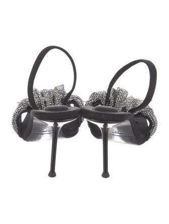 Alexander Wang Crystal Embellishments Slingback Sandals