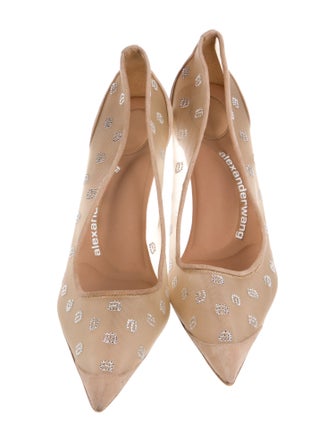 Alexander Wang Suede Mesh Accents Pumps