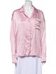 Alexander Wang Silk Long Sleeve Button-Up Top