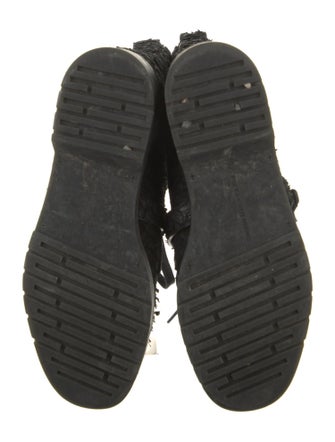 Alexander Wang Leather Patterned Combat Boots