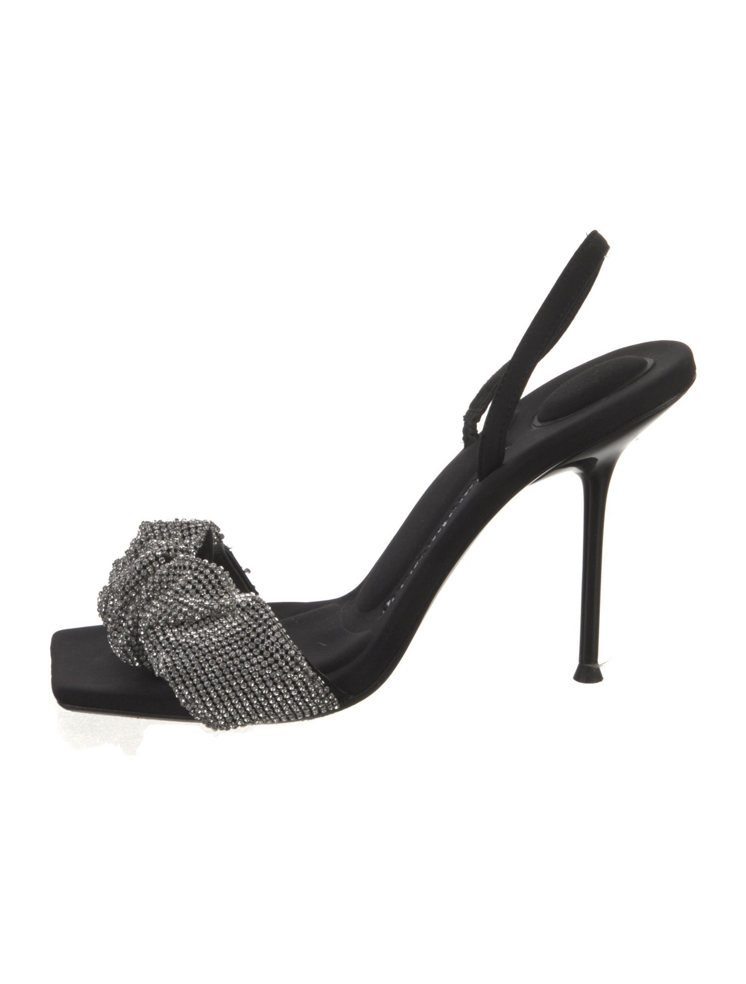 Alexander Wang Crystal Embellishments Slingback Sandals