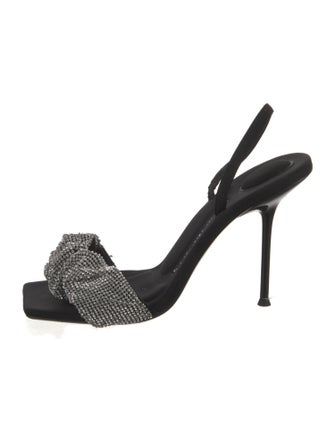 Alexander Wang Crystal Embellishments Slingback Sandals