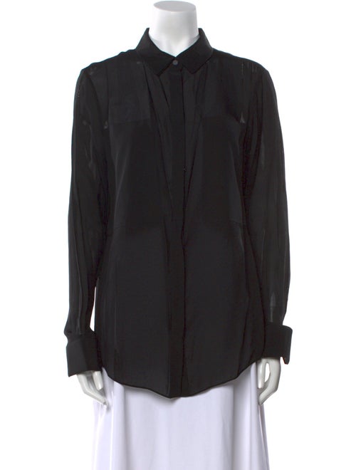 Alexander Wang Long Sleeve Button-Up Top
