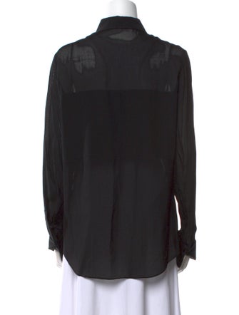 Alexander Wang Long Sleeve Button-Up Top
