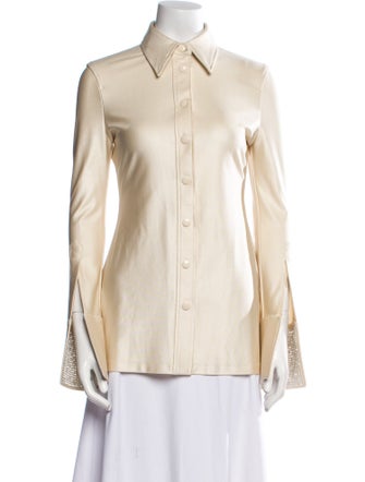 Alexander Wang Long Sleeve Button-Up Top