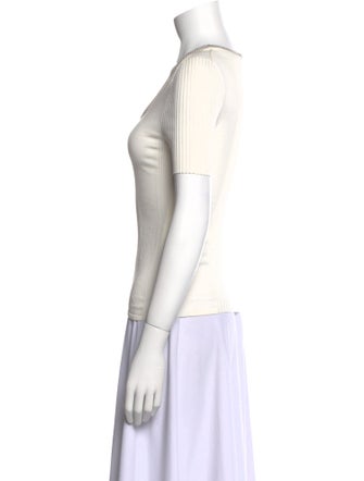 Alexander Wang Scoop Neck Short Sleeve Top