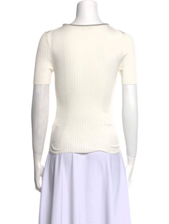 Alexander Wang Scoop Neck Short Sleeve Top