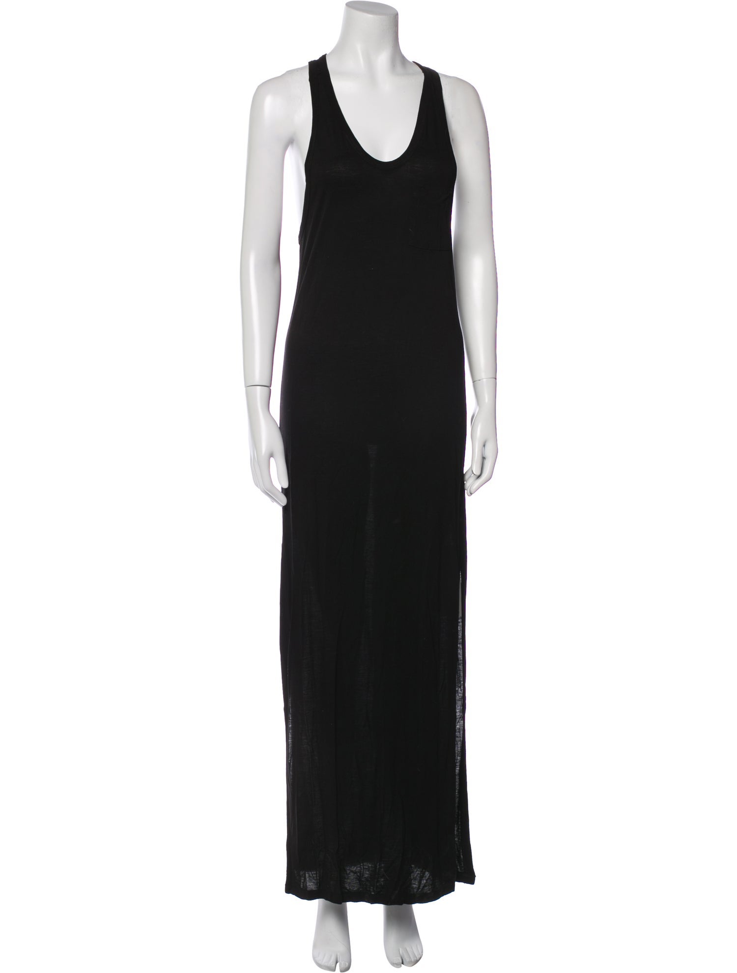 T by Alexander Wang Scoop Neck Long Dress