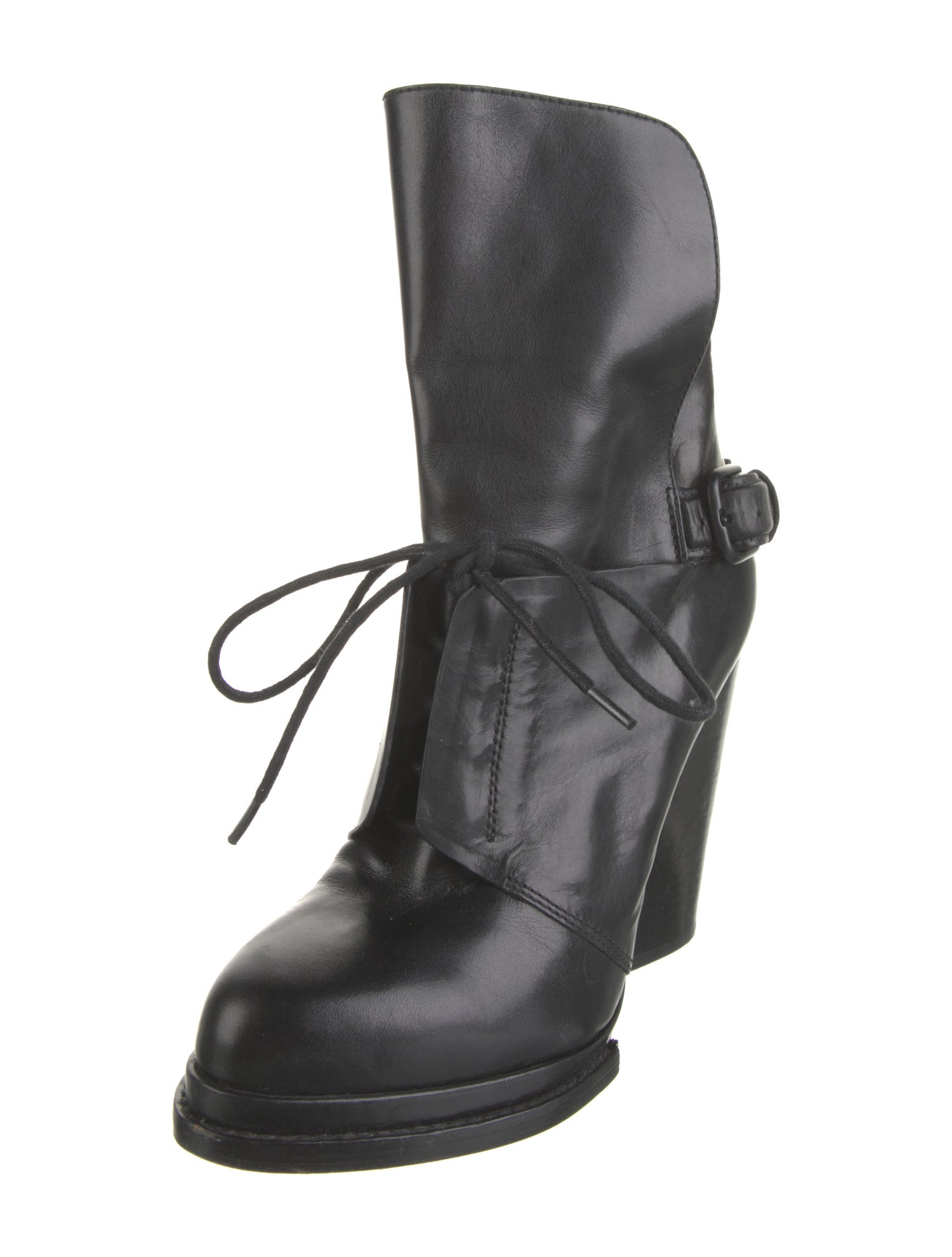 Alexander Wang Leather Lace-Up Boots
