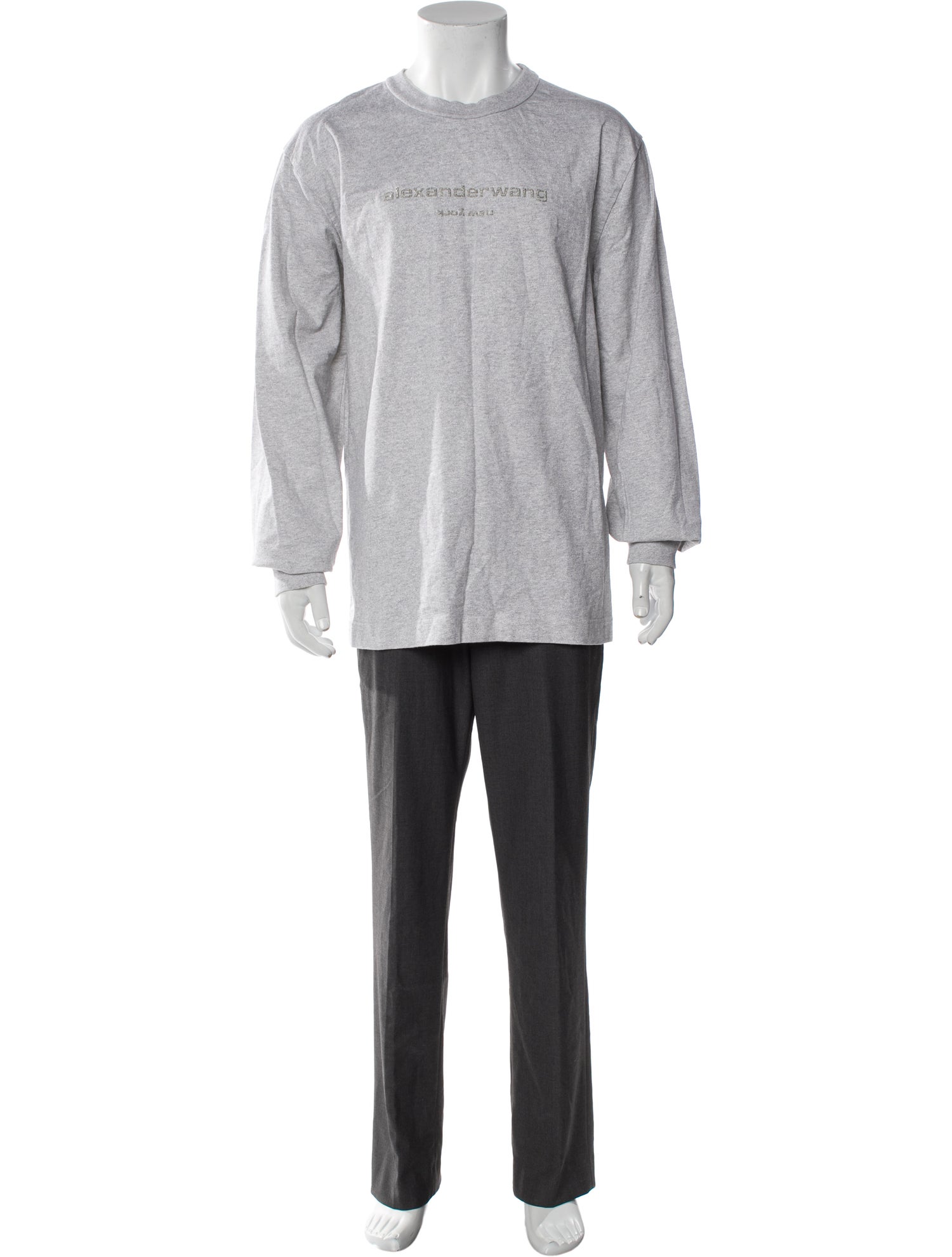 Alexander Wang Crew Neck Long Sleeve Pullover