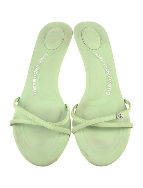 Alexander Wang Neoprene Crystal Embellishments Slides