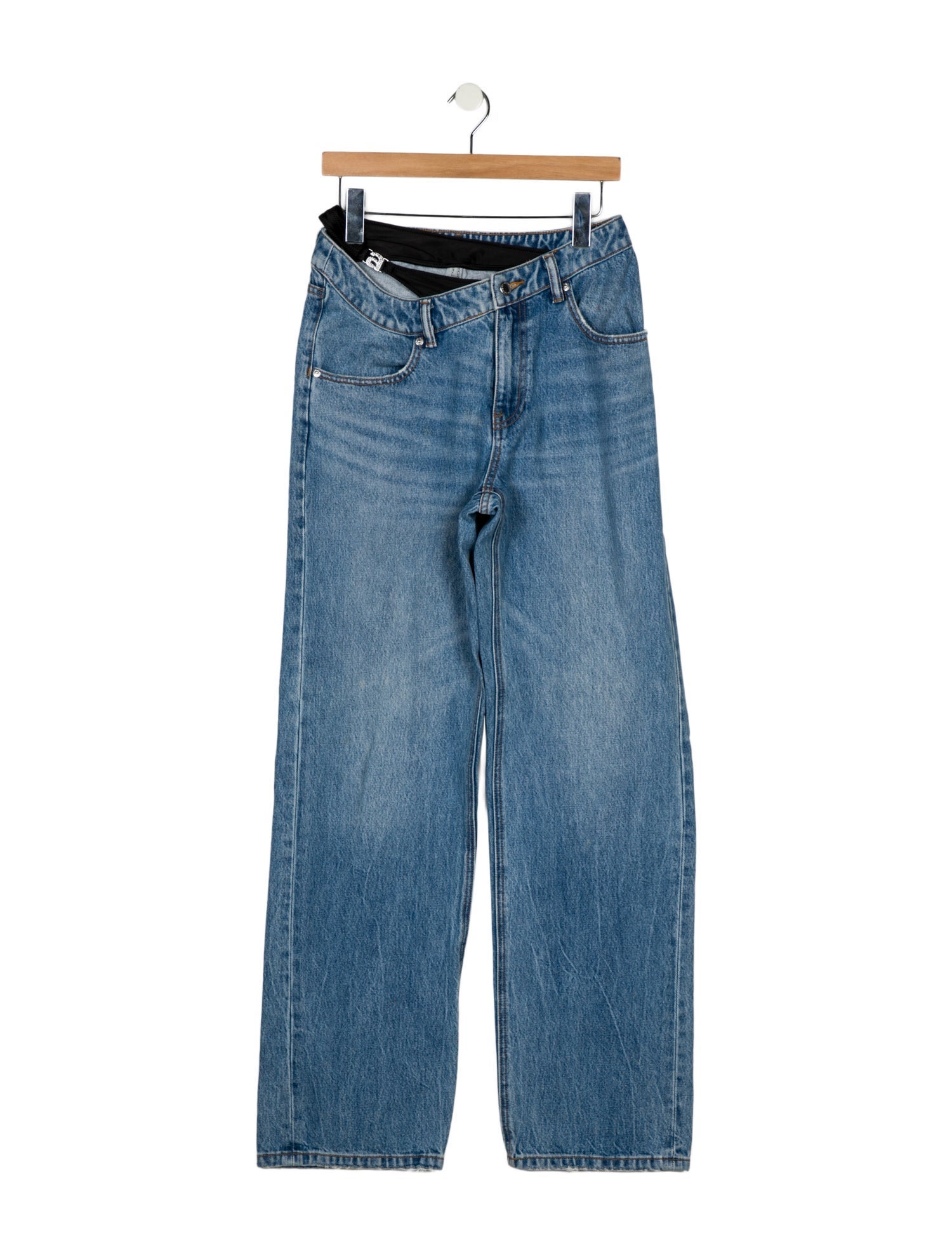 Alexander Wang Mid-Rise Wide Leg Jeans