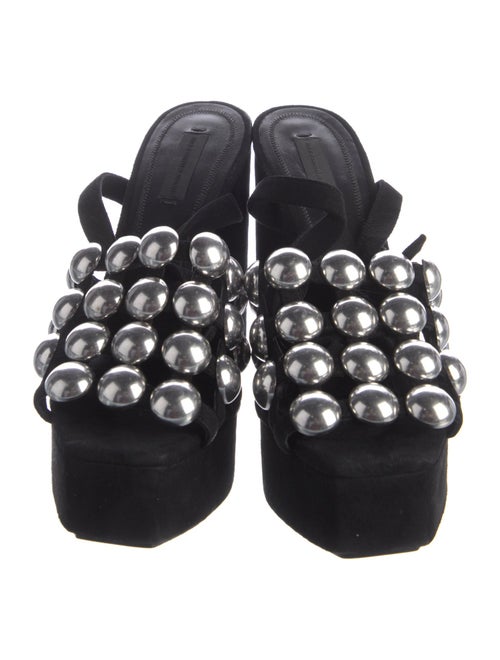 Alexander Wang Suede Studded Accents Sandals