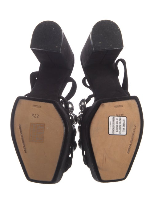 Alexander Wang Suede Studded Accents Sandals
