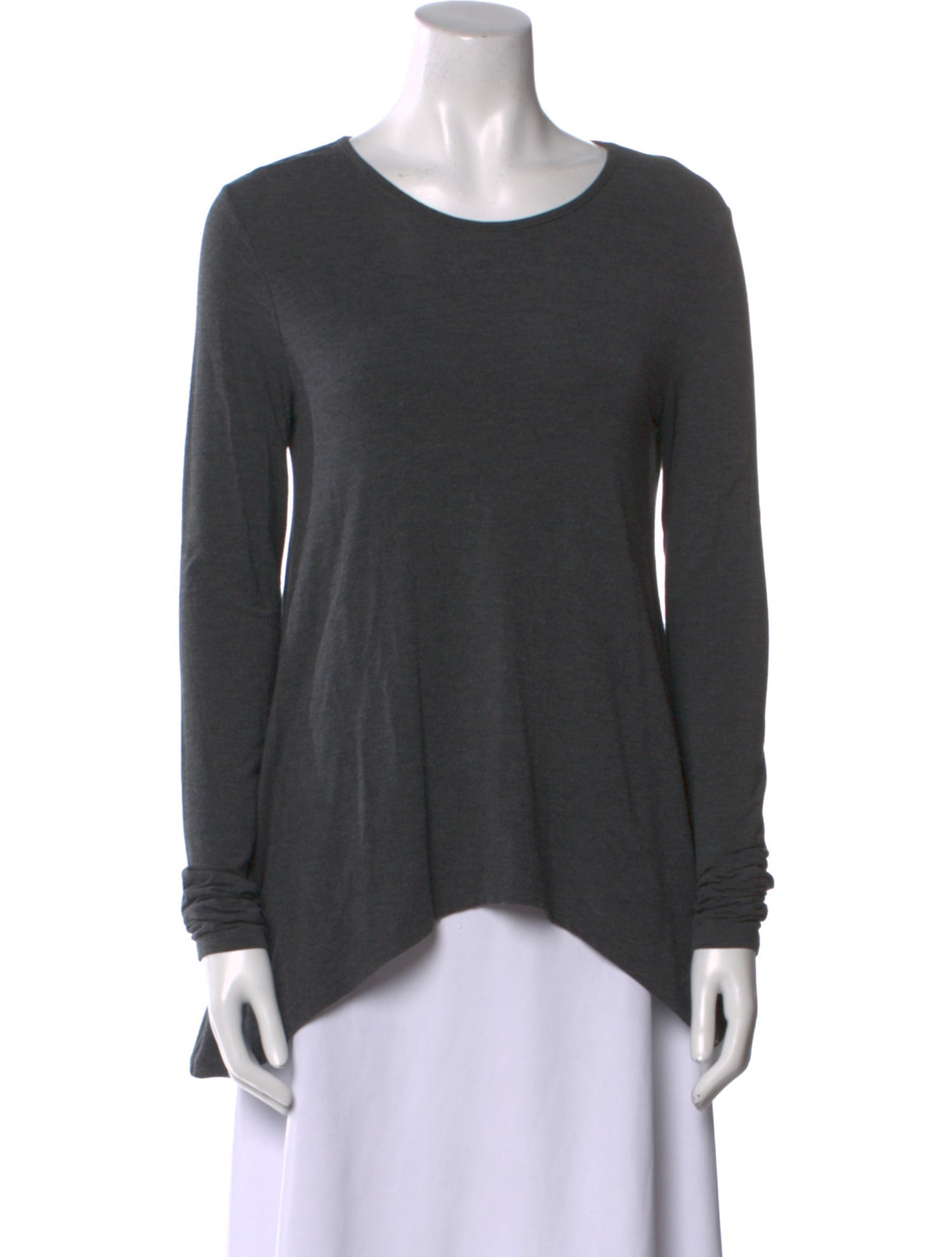 T by Alexander Wang Scoop Neck Long Sleeve T-Shirt