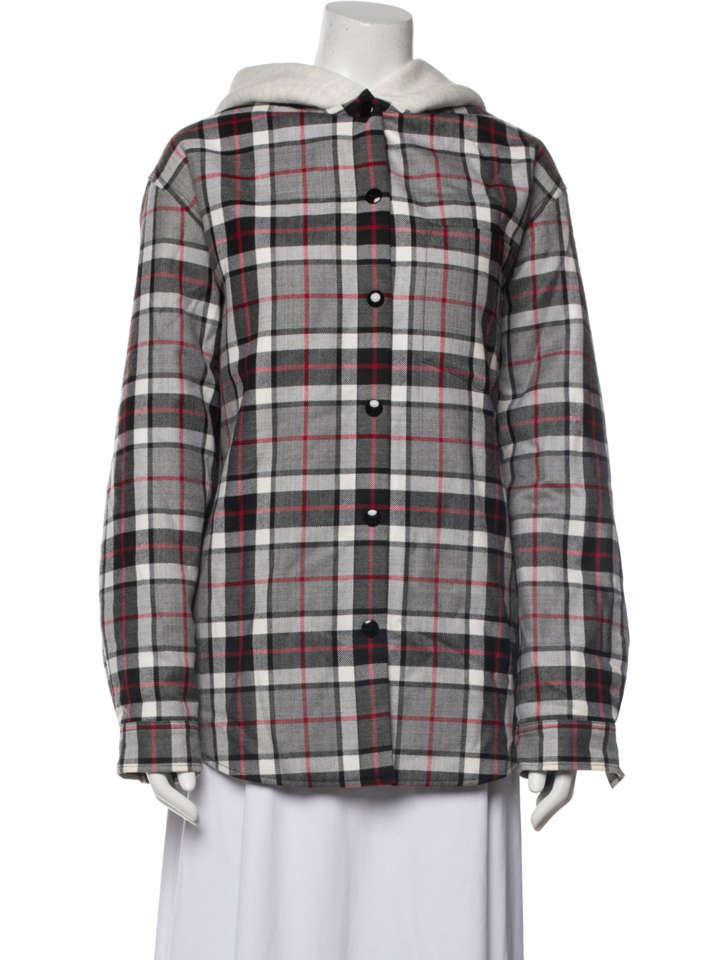 Alexander Wang Wool Plaid Print Jacket