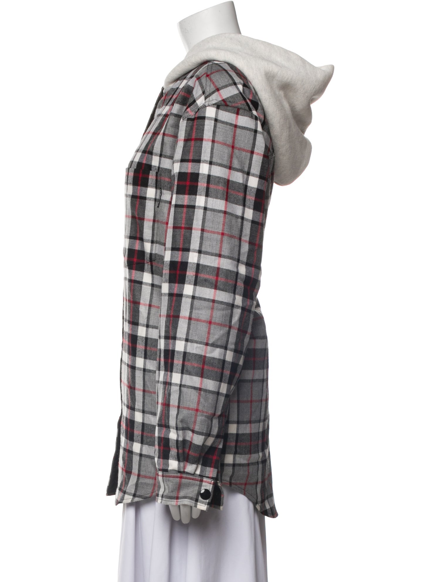 Alexander Wang Wool Plaid Print Jacket