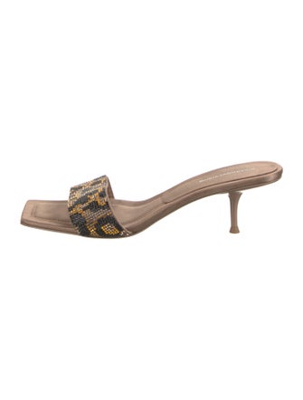 Alexander Wang Satin Printed Slides