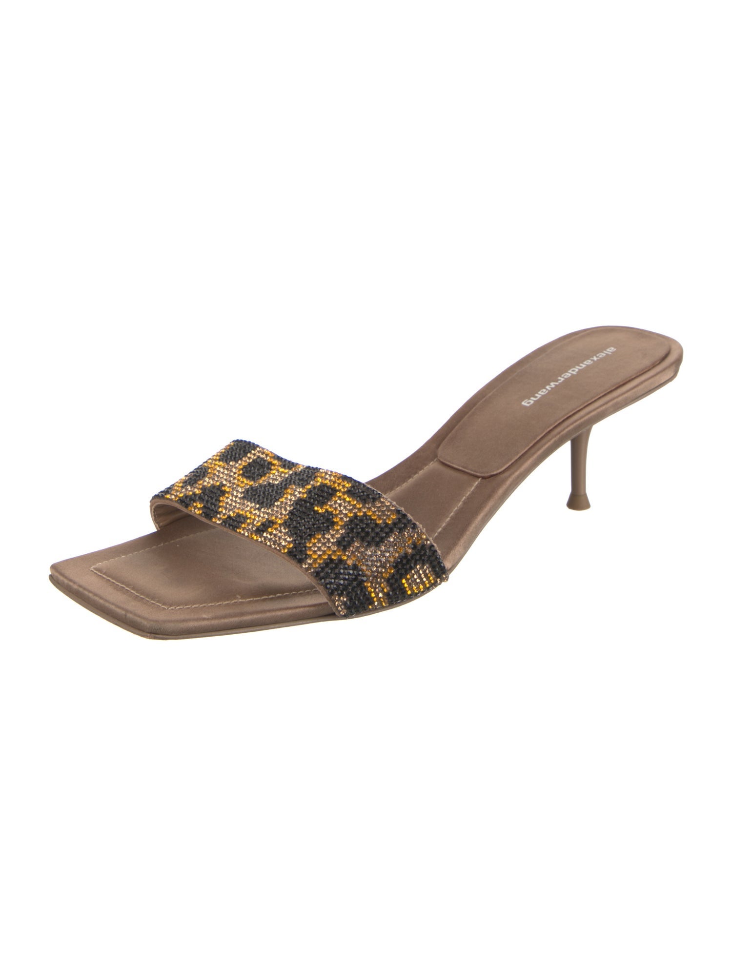 Alexander Wang Satin Printed Slides